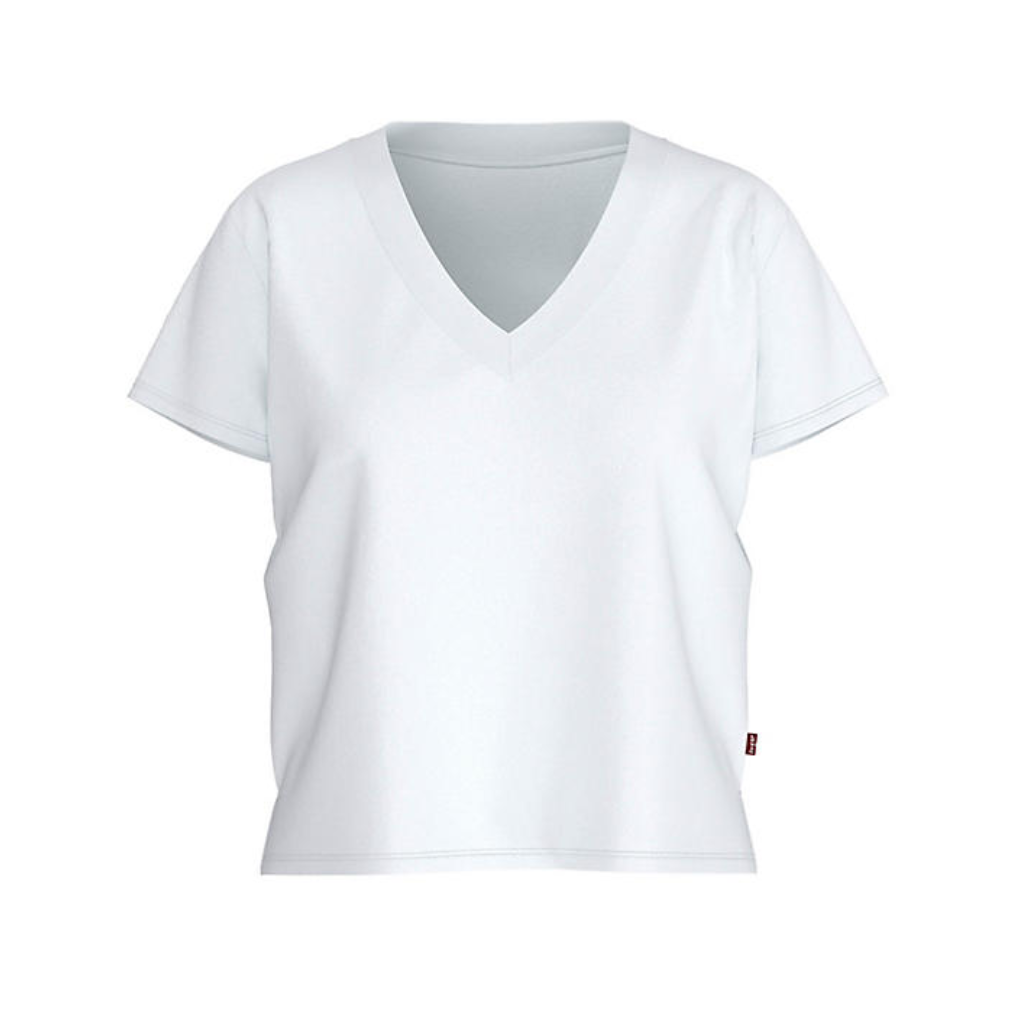 Levi's Boxy V Neck Tee White