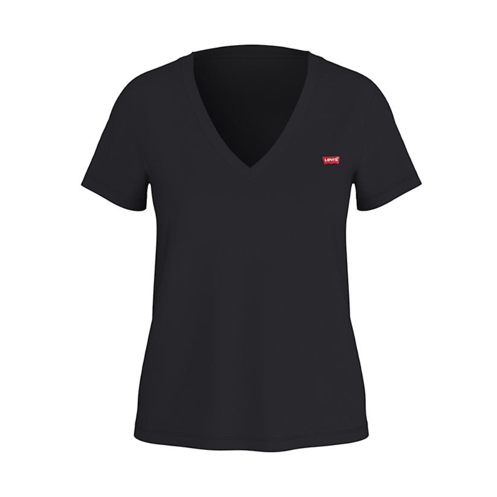 Levi's Perfect Slub V Neck Tee Anthracite Night