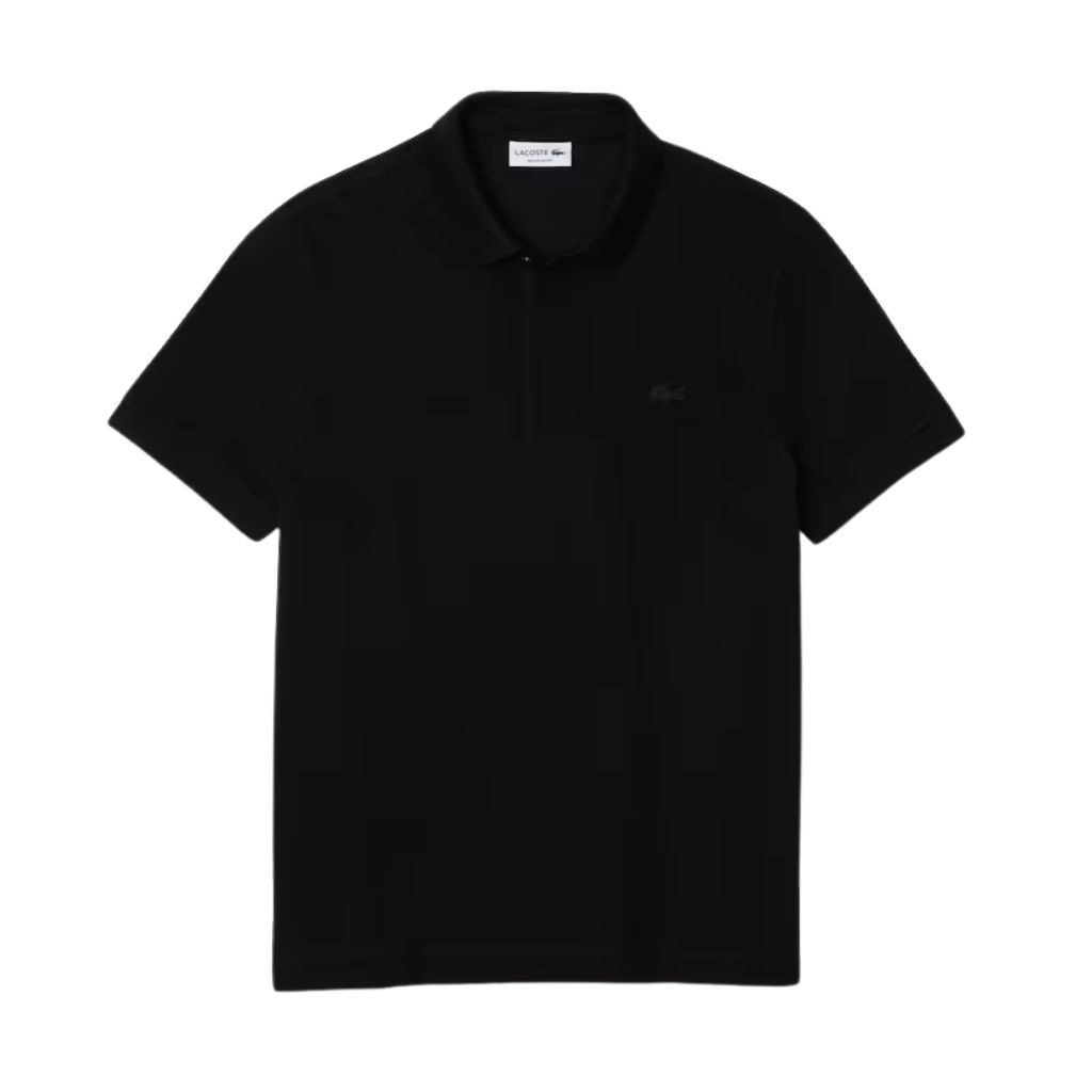 Lacoste L.12.12 Regular Fit Stretch Polo Shirt Black